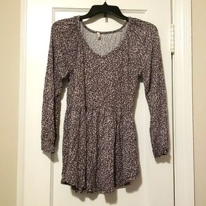 Be Stage Gray Flower Top Size S.